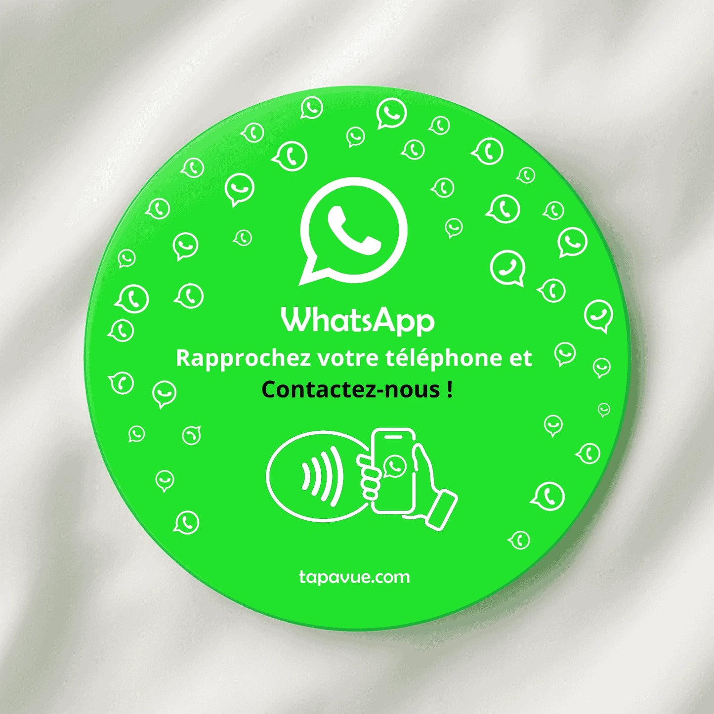 Plaque WhatsApp
