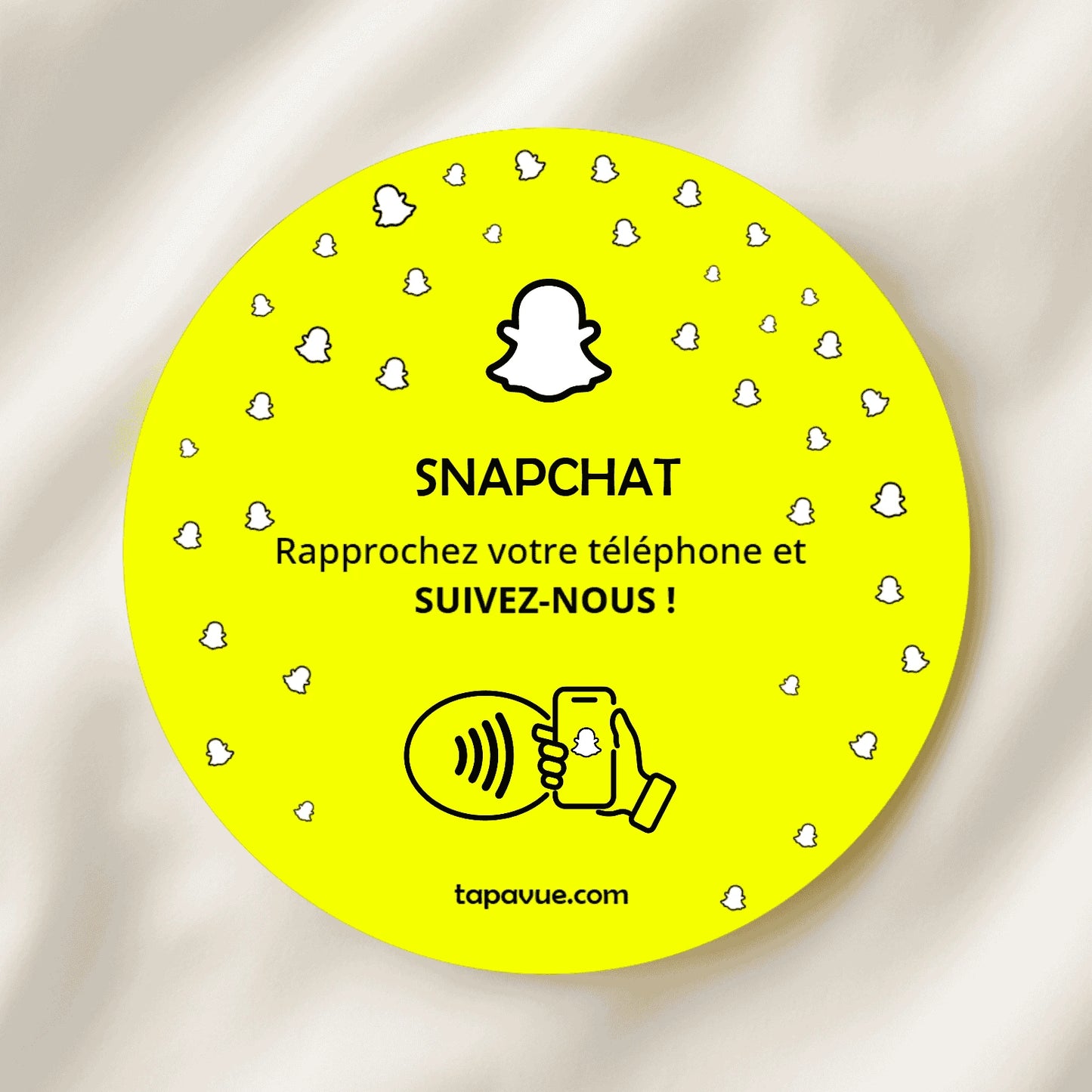 Plaque Snapchat